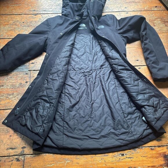 The North Face Ancha Insulated Parka Womens S Black Dryvent Waterproof - Picture 3 of 8